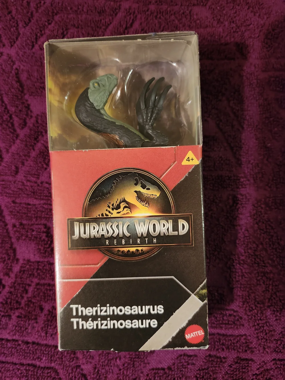 Mattel Jurassic World Rebirth Therizinosaurus Figure - Green, Black, Brown